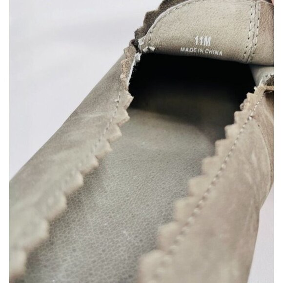 Eileen Fisher Women's Harria Platform Loafer Size 11 In Grey Scalloped Trim - Picture 10 of 14
